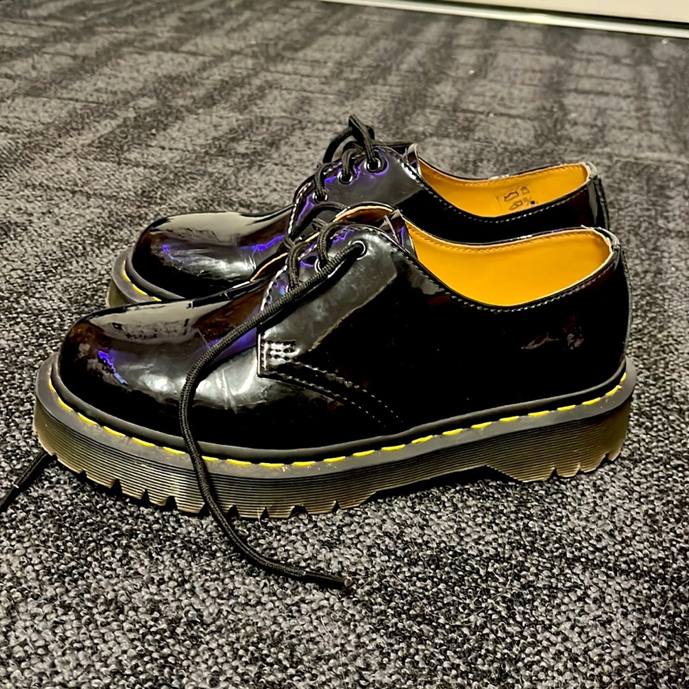 Doc Martens platforms, loafers, size 8